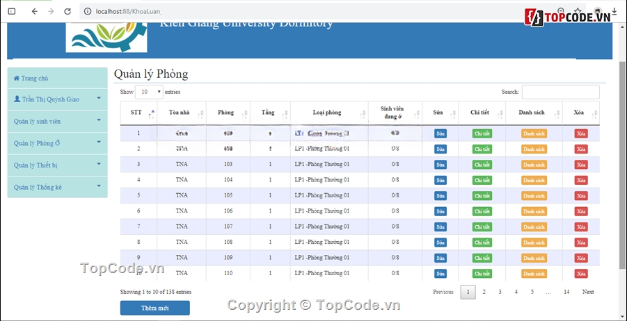 đồ án php,full báo cáo,quản lý ký túc xá